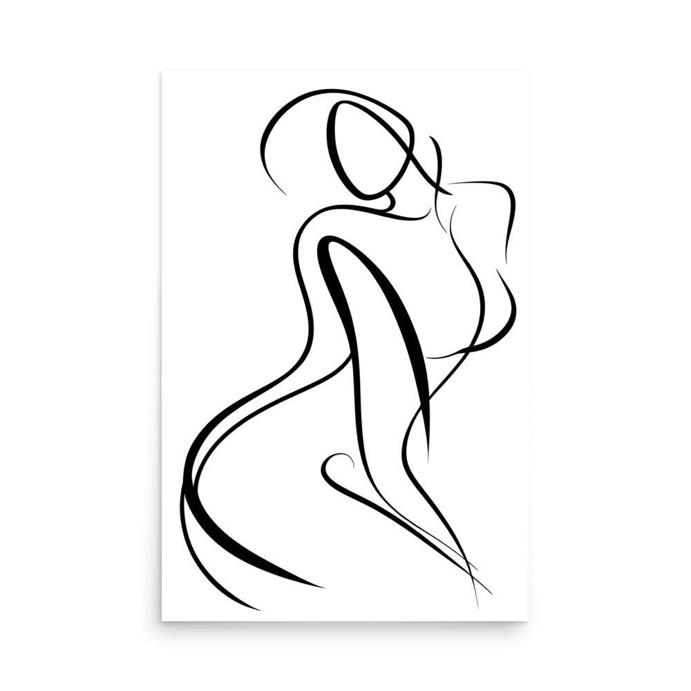 Feminine lines poster for soft decor | EyeofmyCam