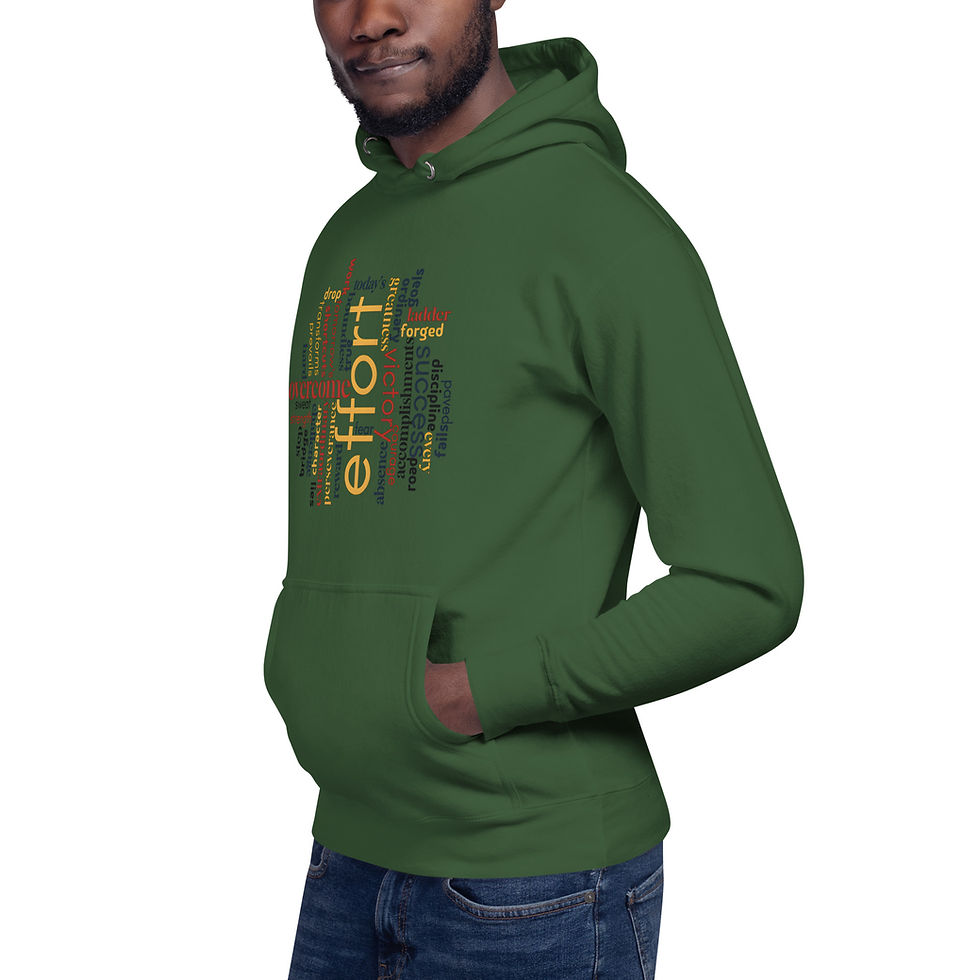 Thumbnail: Effort word cloud Unisex Hoodie