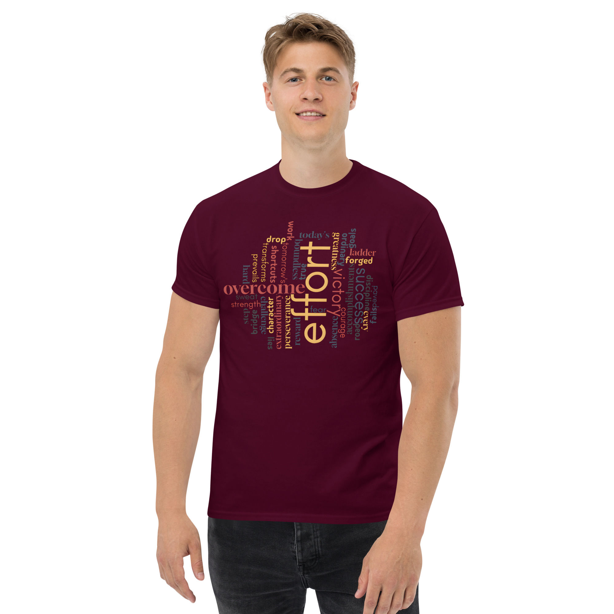 Effort word cloud Unisex classic tee