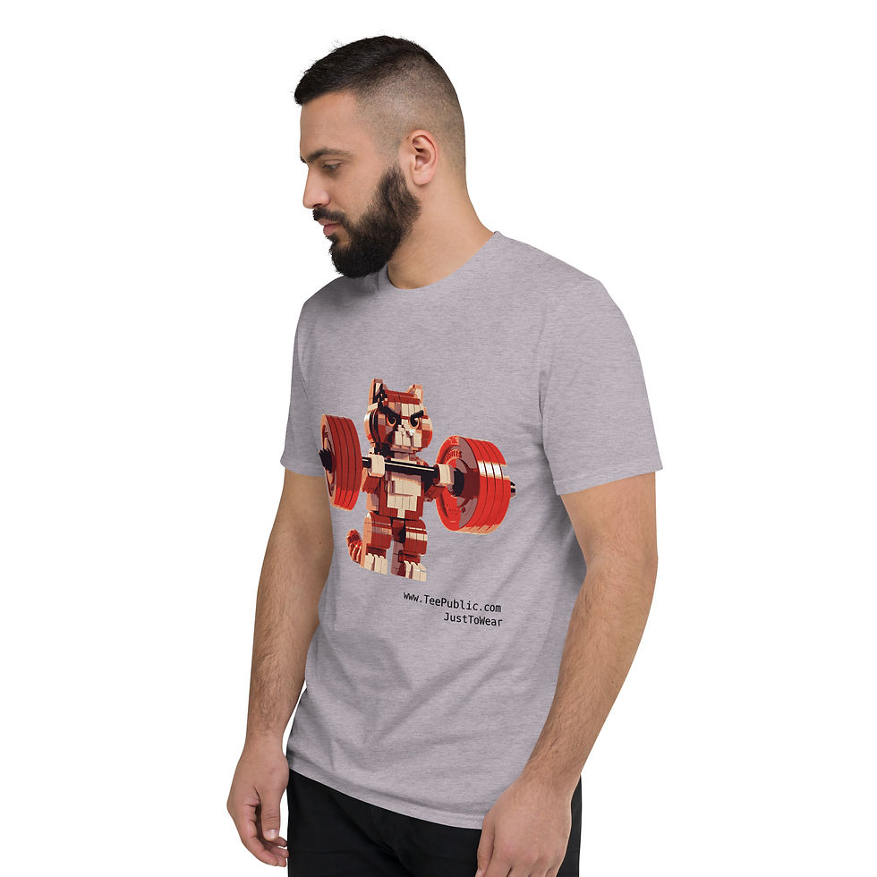 Thumbnail: Cat lifting iron Short-Sleeve T-Shirt