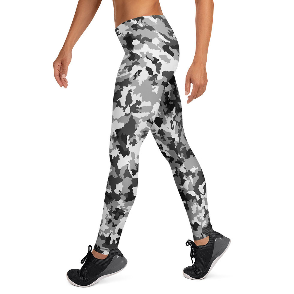 Thumbnail: Grey camouflage leggings for active wear | EyeofmyCam