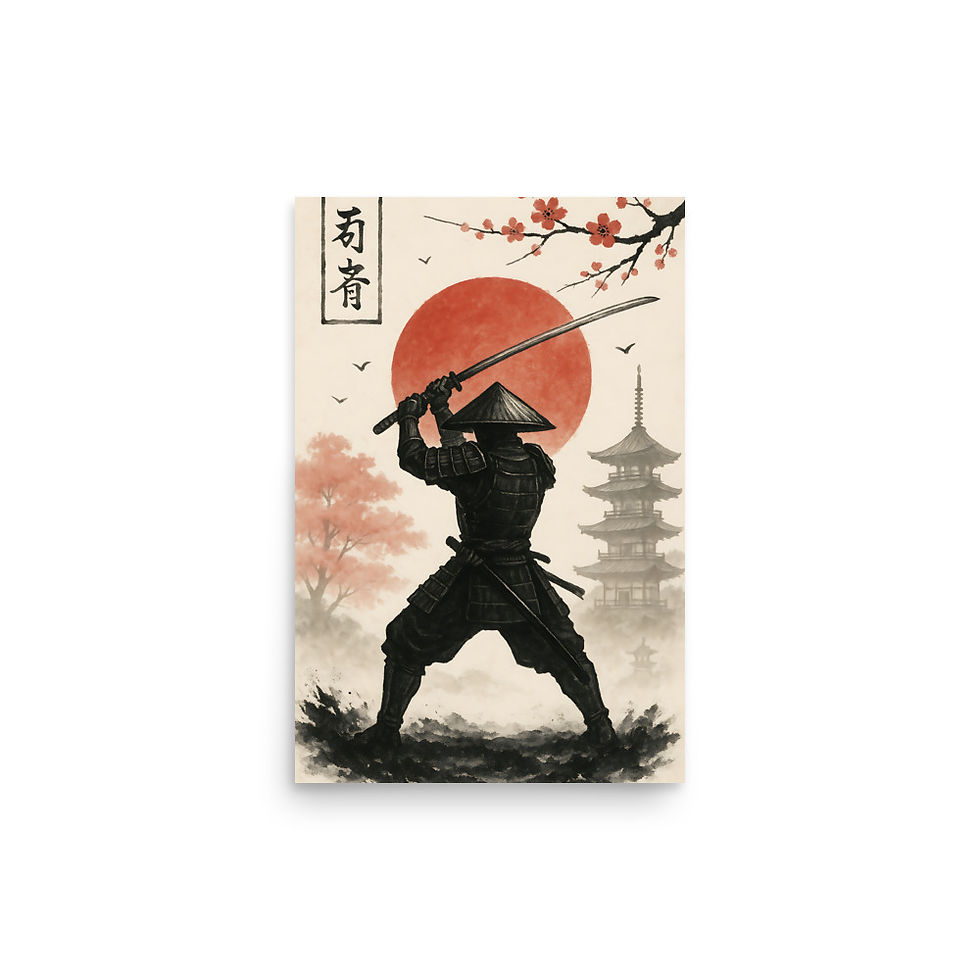 Thumbnail: Samurai warrior art print | EyeofmyCam
