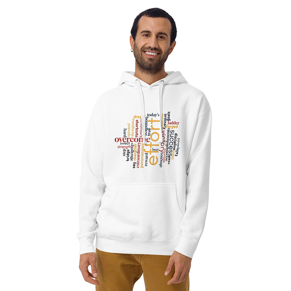 Thumbnail: Effort word cloud Unisex Hoodie