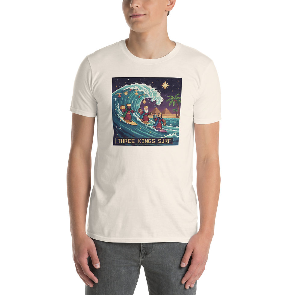 Thumbnail: Three kings surfing - Short-Sleeve Unisex T-Shirt