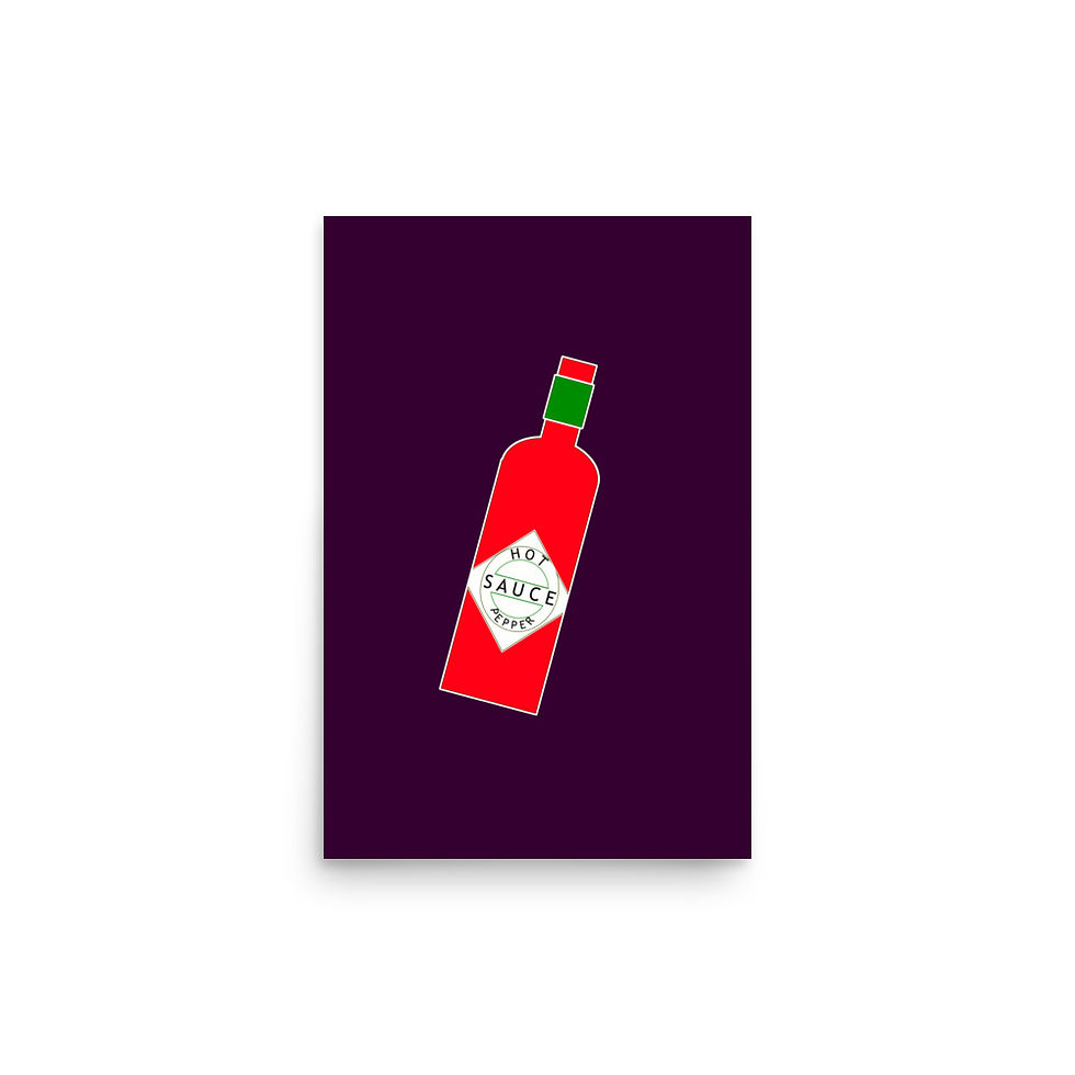 Thumbnail: Hot pepper sauce art print | EyeofmyCam