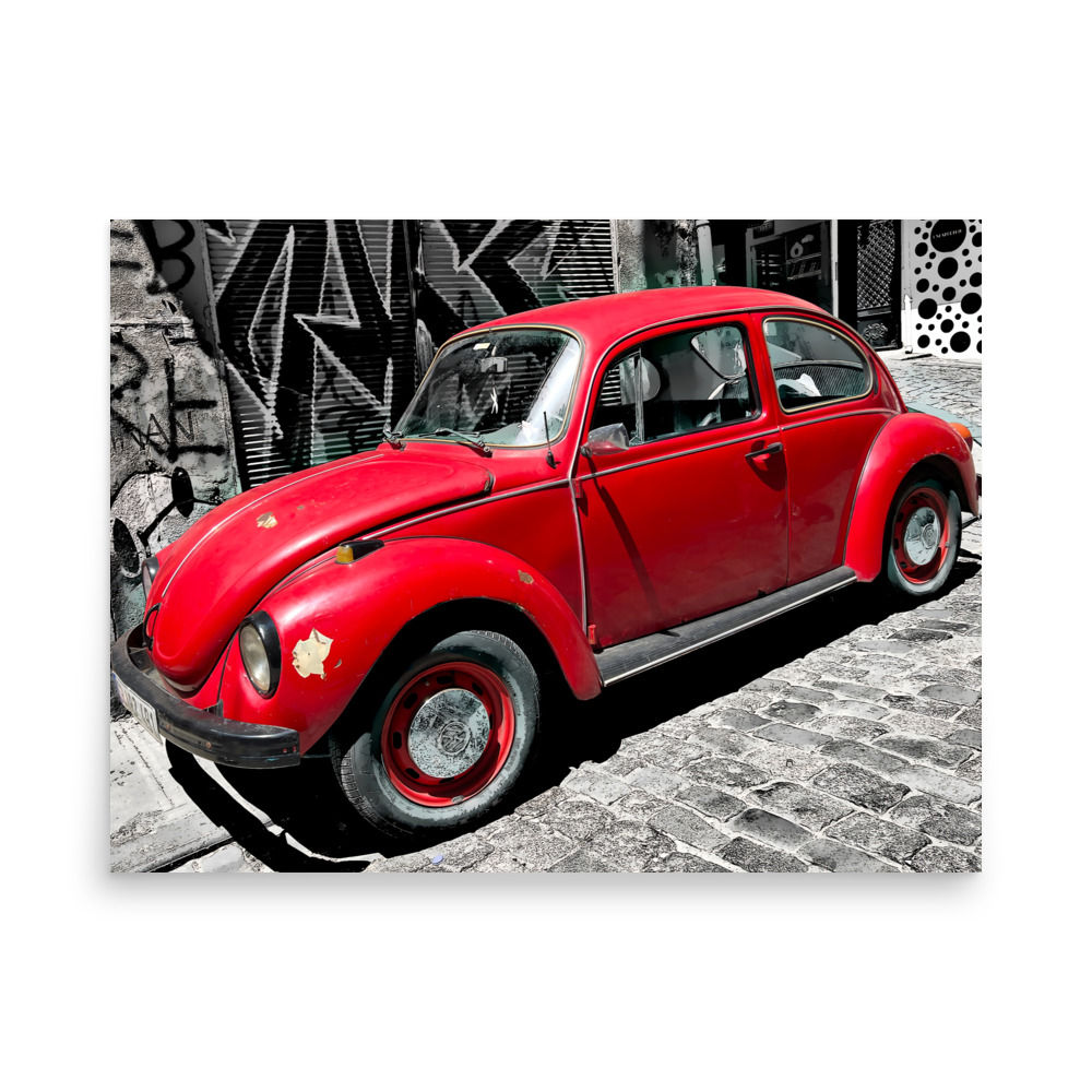 Red car art print | EyeofmyCam