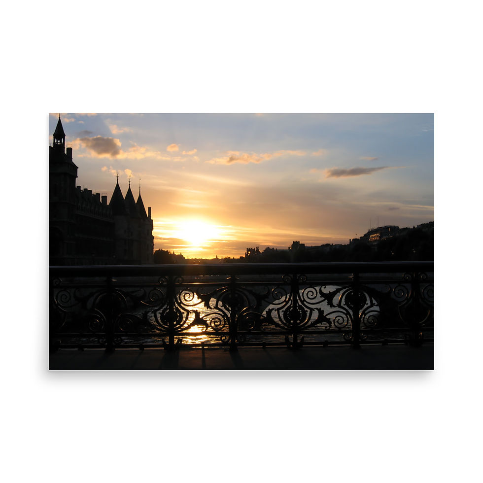 Thumbnail: Bridge in Paris art print | EyeofmyCam