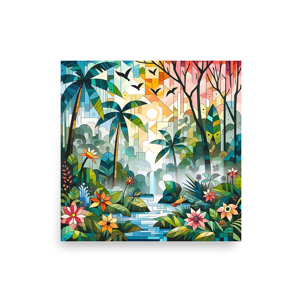 Thumbnail: Tropical forest abstract habitat art | EyeofmyCam