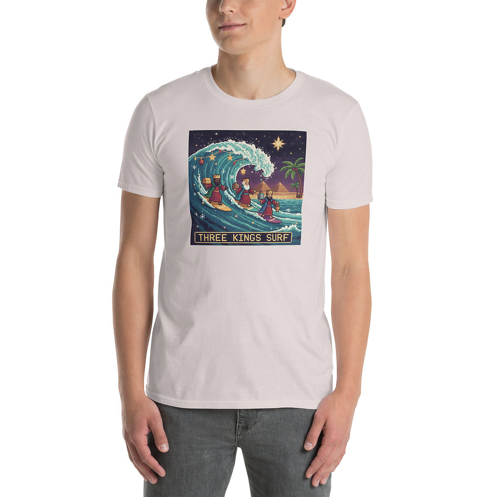 Thumbnail: Three kings surfing - Short-Sleeve Unisex T-Shirt