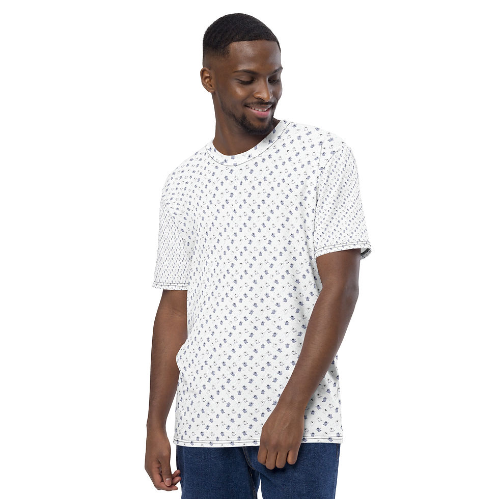 Thumbnail: White ghosts mens tee for unique look | EyeofmyCam