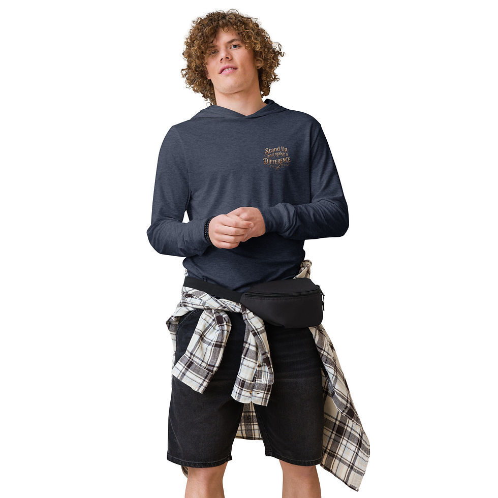 Thumbnail: Stand up - Hooded long-sleeve tee
