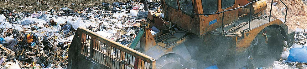 Bulldozer Clearing Waste