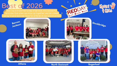 Keller Williams Realty Atlanta Partners RED Day - local community efforts to make such an impact by Barrow Jackson, Stockbridge, Athens, North Gwinnett and Sugarloaf.