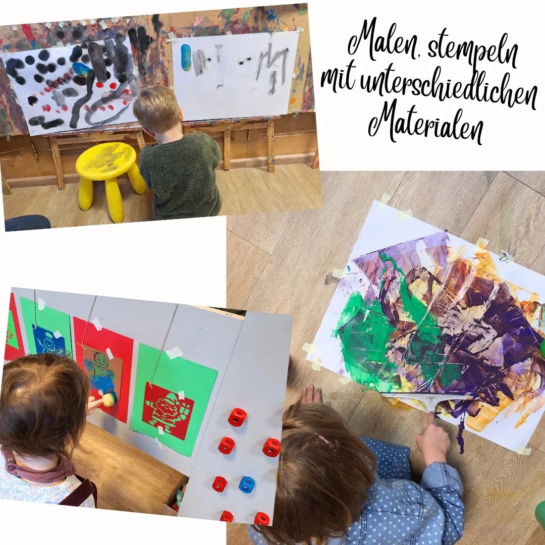 Malkurs Geretsried stempeln Kinder Aktivität