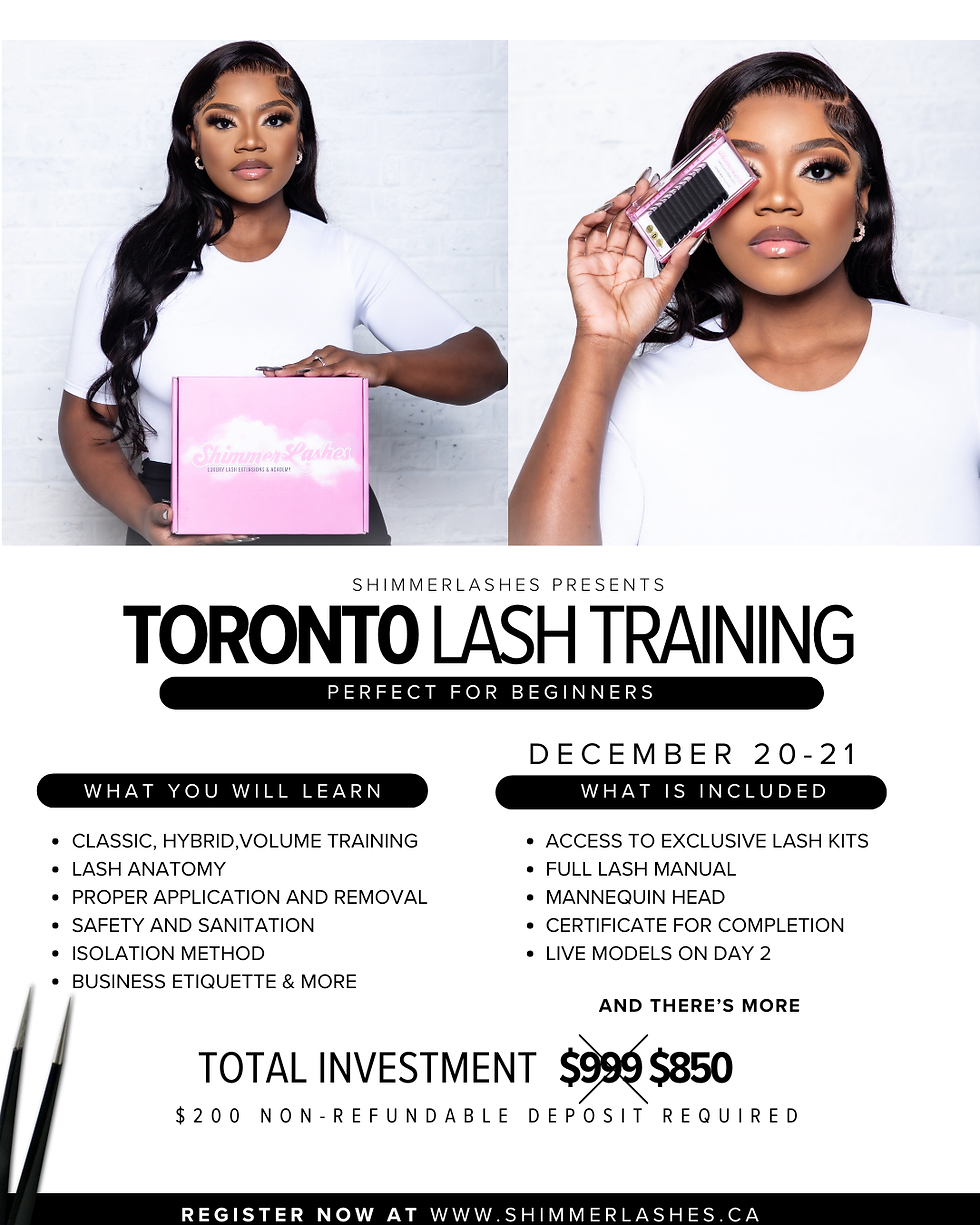 Toronto Lash Training (Deposit)