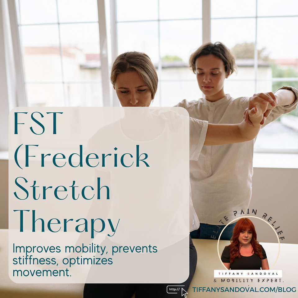 FST (Frederick Stretch Therapy): Improves mobility, prevents stiffness, optimizes movement.