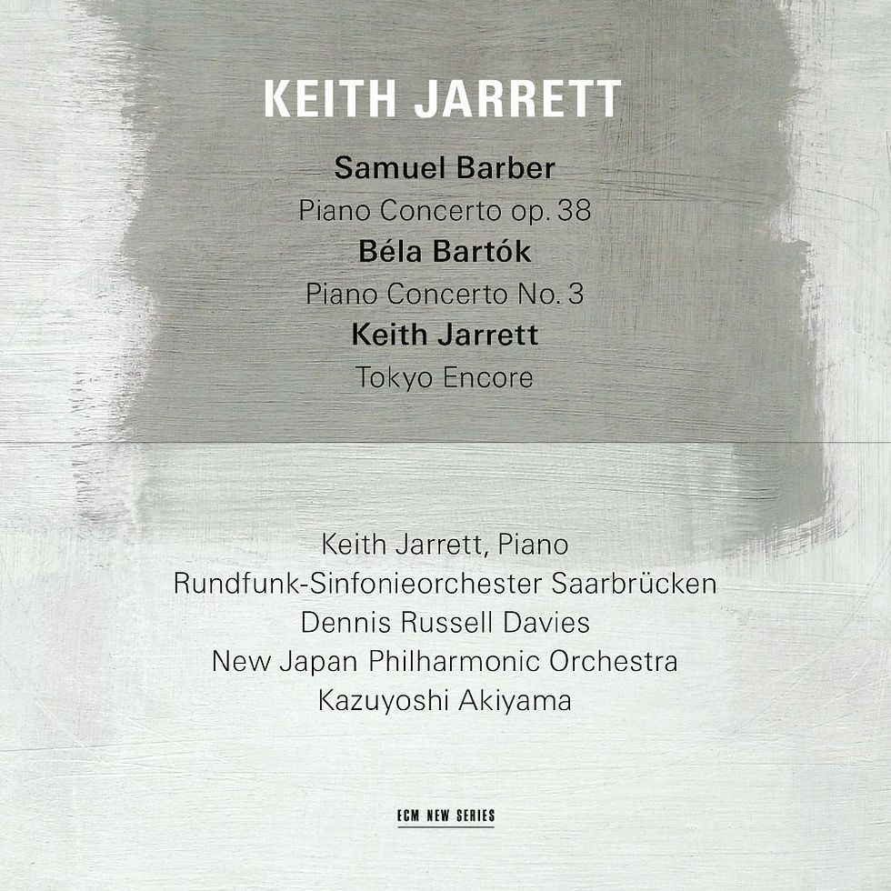 奇斯.傑瑞特:鋼琴協奏狂想 Keith Jarrett: Barber, Bartók Piano Concerto (CD) 【ECM】