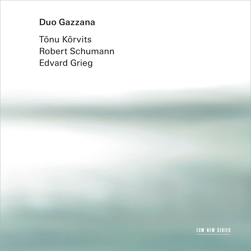 加扎納二重奏:克爾維茨、舒曼與葛利格 Duo Gazzana: Kõrvits, Schumann, Grieg (CD) 【ECM】