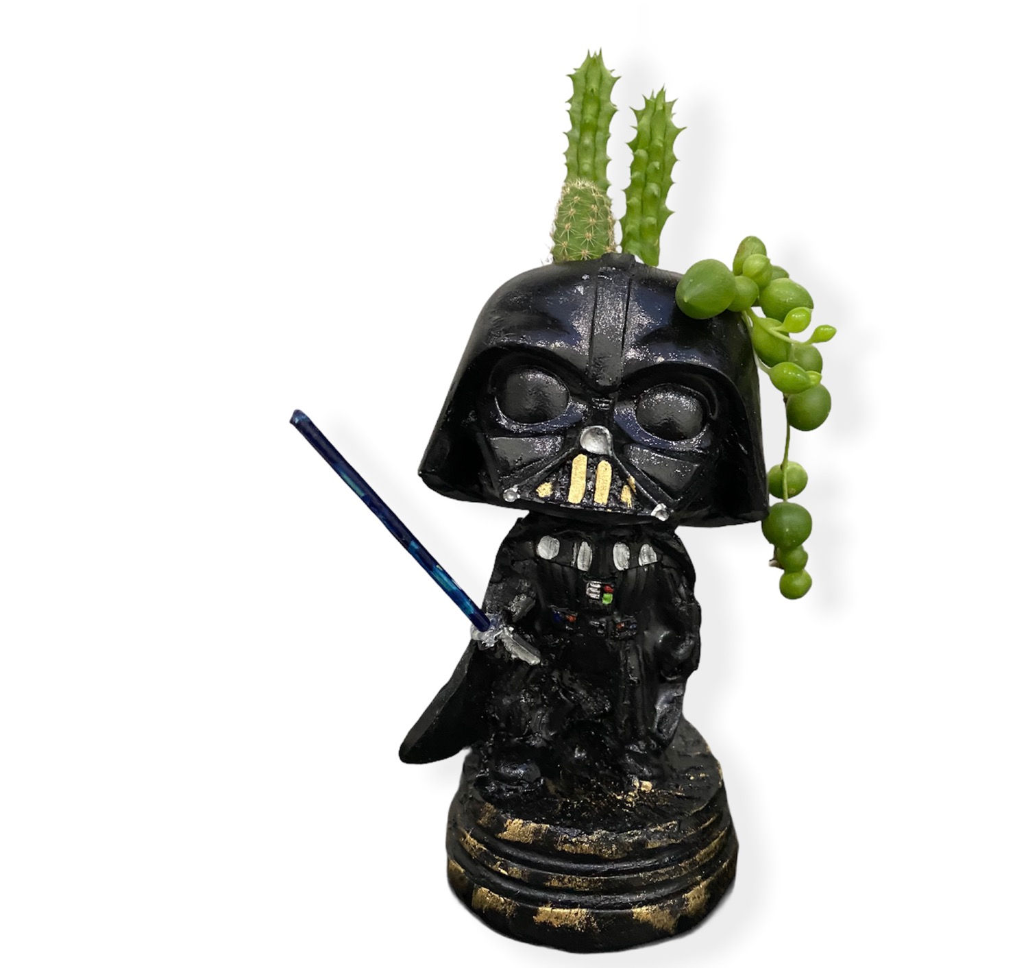 Funko de resina con suculentas y cactus 12x 6cm