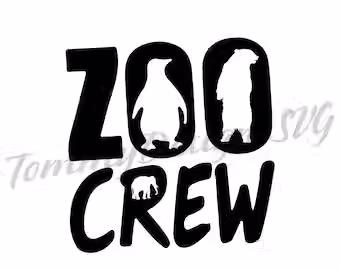 Zoo Crew SVG & Clipart, Crew PNG, Squad SVG, Mom Crew Al, Teacher Shirt Svg, Cre