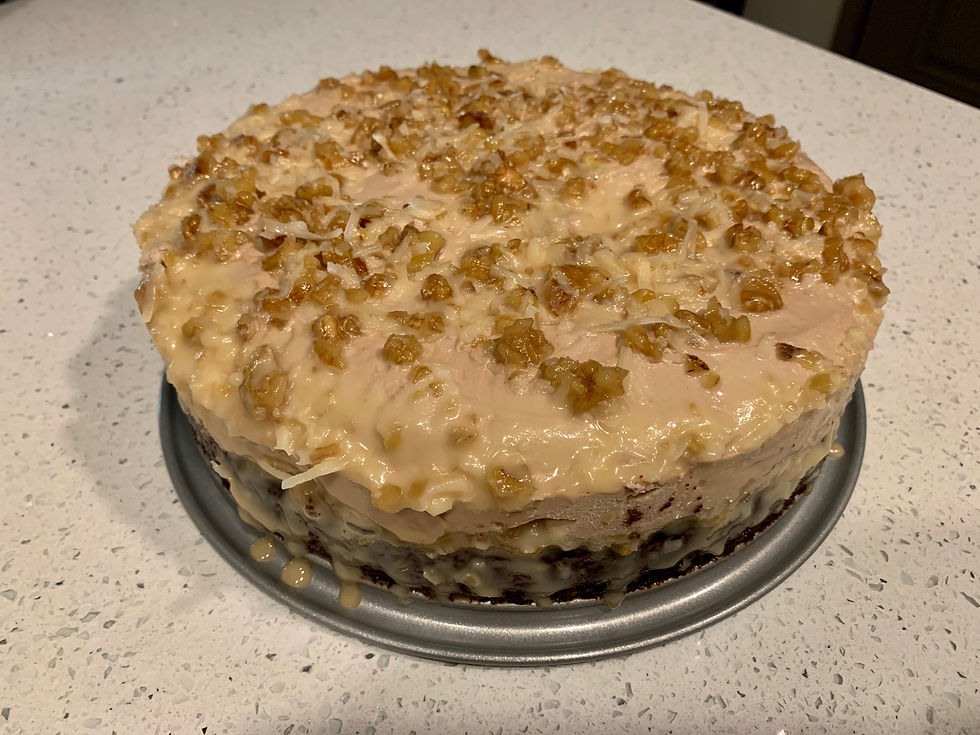 Thumbnail: Sugahmama's German Chocolate Cheesecake