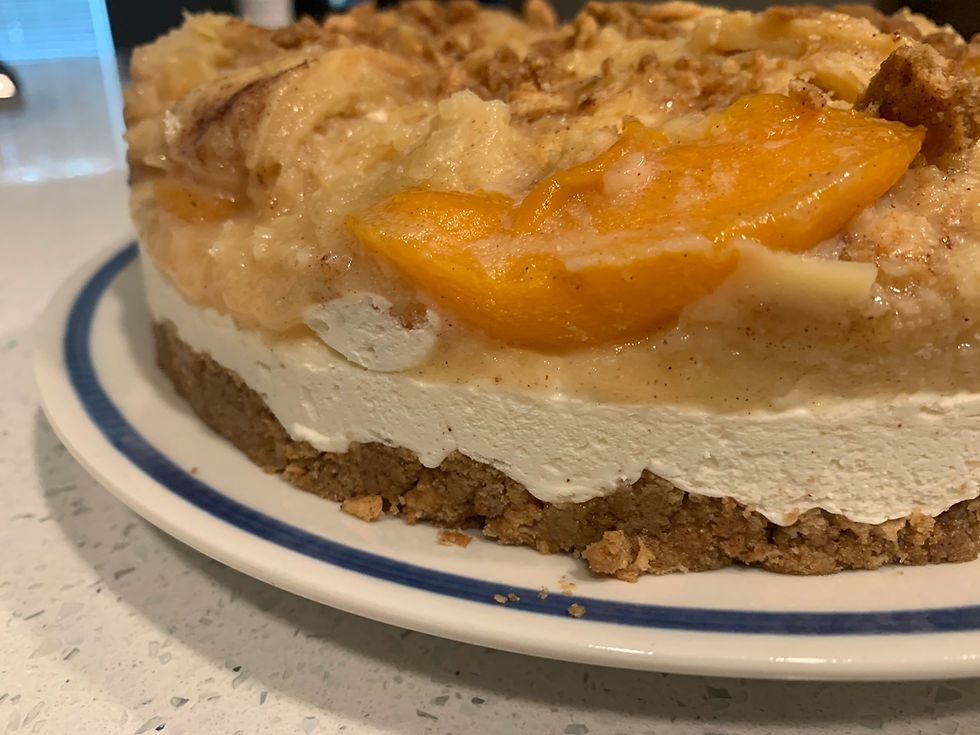 Thumbnail: Mama Ferguson's Peach Cobbler Cheesecake