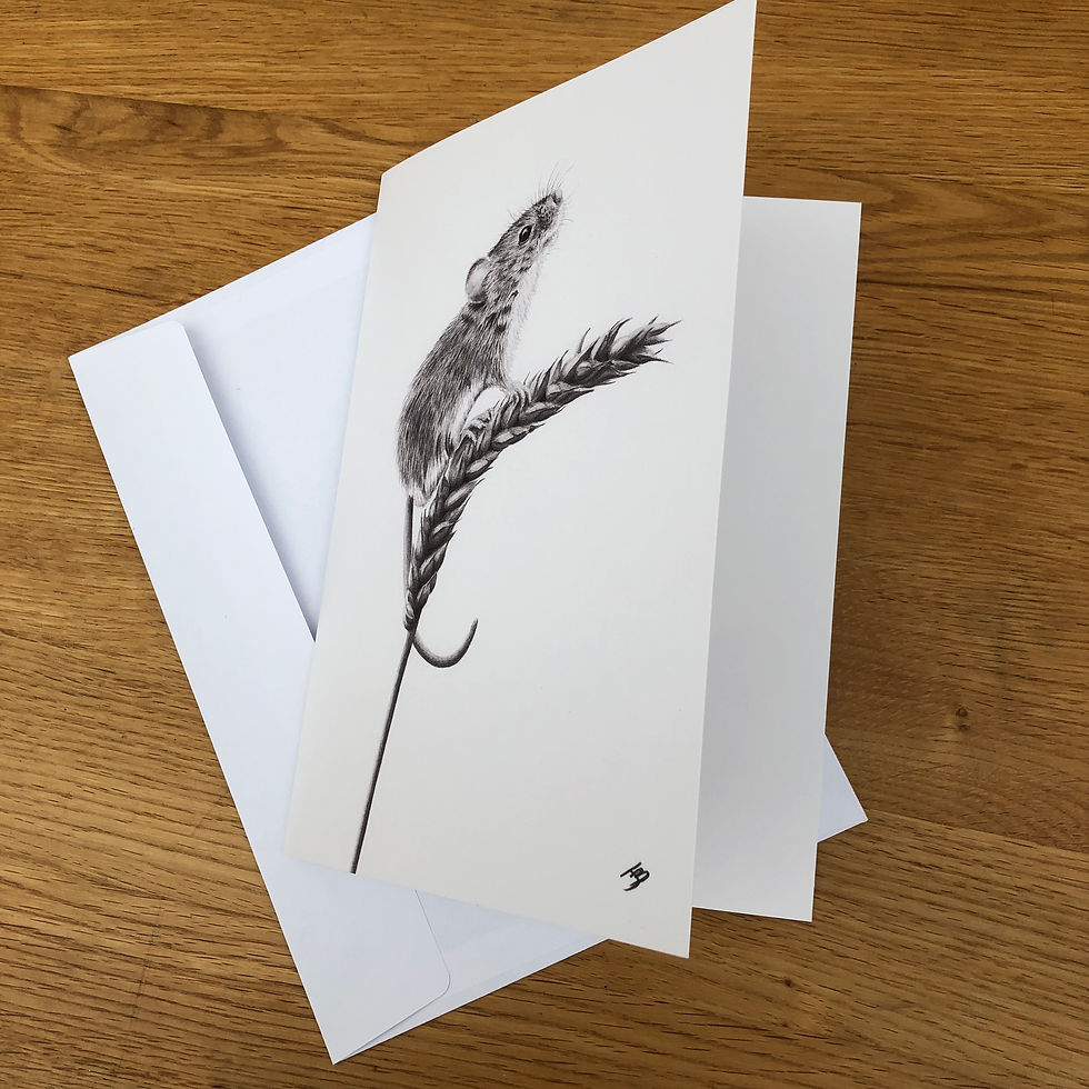 Thumbnail: 'Curious Mouse' A5 greeting card
