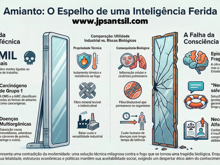 A fibra do apocalipse silencioso: amianto, poder, mentira e a lenta crucificação da vida humana