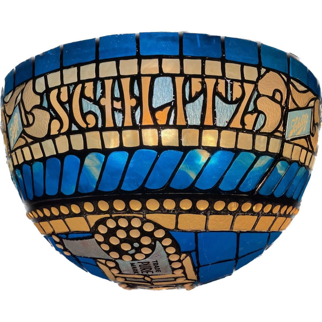 1970’s Schlitz Beer Half Globe Hanging Light