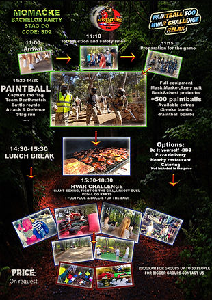 SD2- BACHELOR PAINTBALL + HVAR CAHLENGE + RELAX