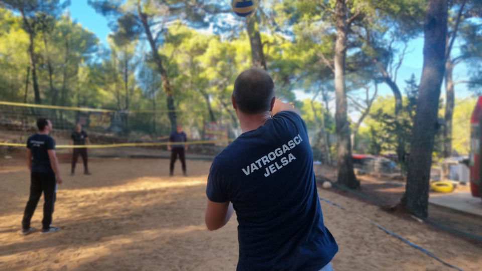 Beach volleyball Hvar island