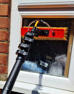 Water Fed Pole (WFP) window cleaning