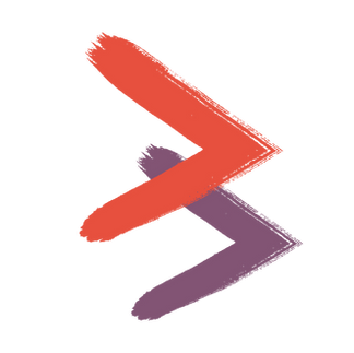 PERSONUS Consulting chevron logo in red and purple