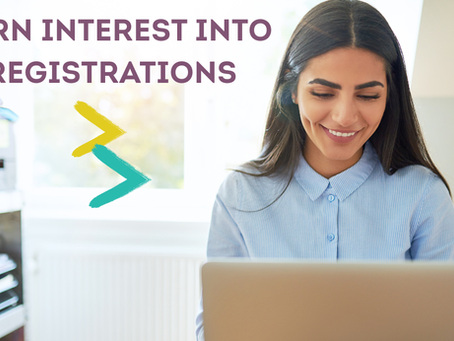 Personus Consulting blog — Turning Interest into Registrations workshop