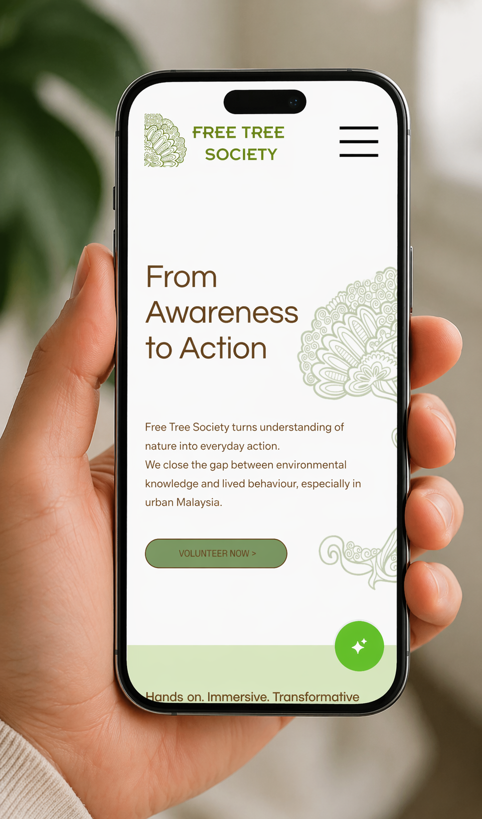 Greenie Solutions-Free Tree Society Website Mobile View.png