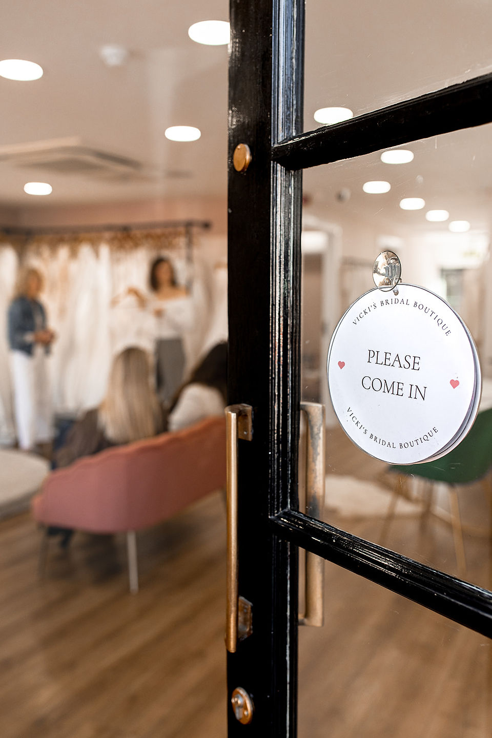 Please Come in to Vicki's Bridal Boutique - Photo by Hannah Partridge Photography