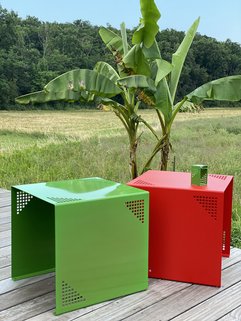 table metal cube