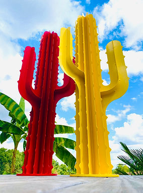 cactus en métal de décoration extérieure ou intérieure