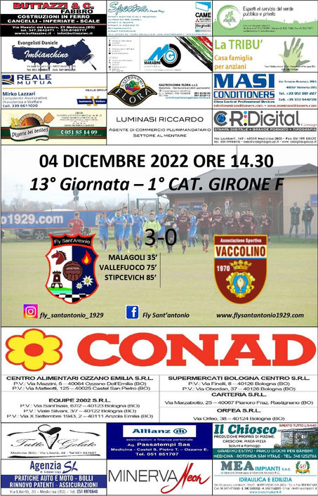 FLY SANT'ANTONIO 1929 vs VACCOLINO - 13° Giornata