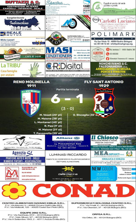 RENO MOLINELLA vs FLY SANT'ANTONIO 1929 - 1° CAT. GIRONE F