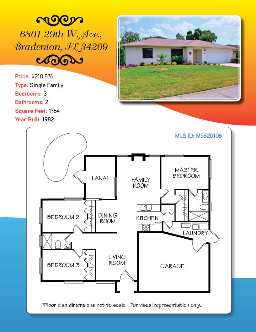 Floor Plan Flyer for Real Estate