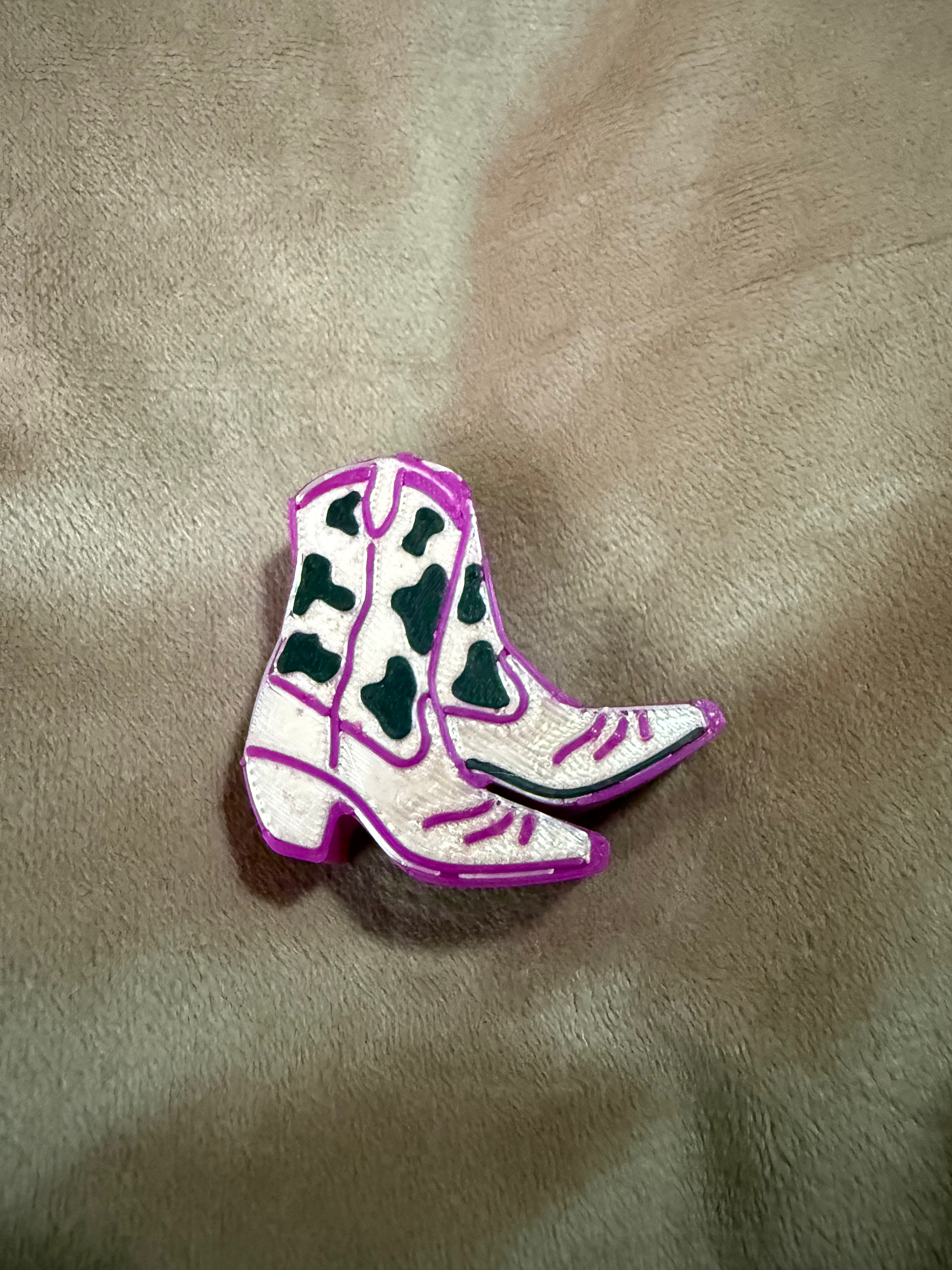 Cowboy Boots Straw Topper