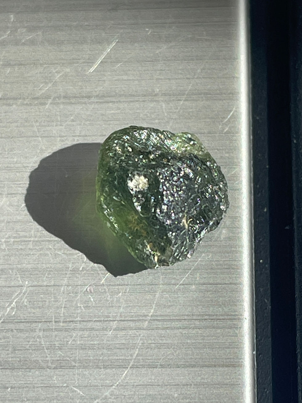 Thumbnail: 0.77g Cheb Oblina Moldavite 