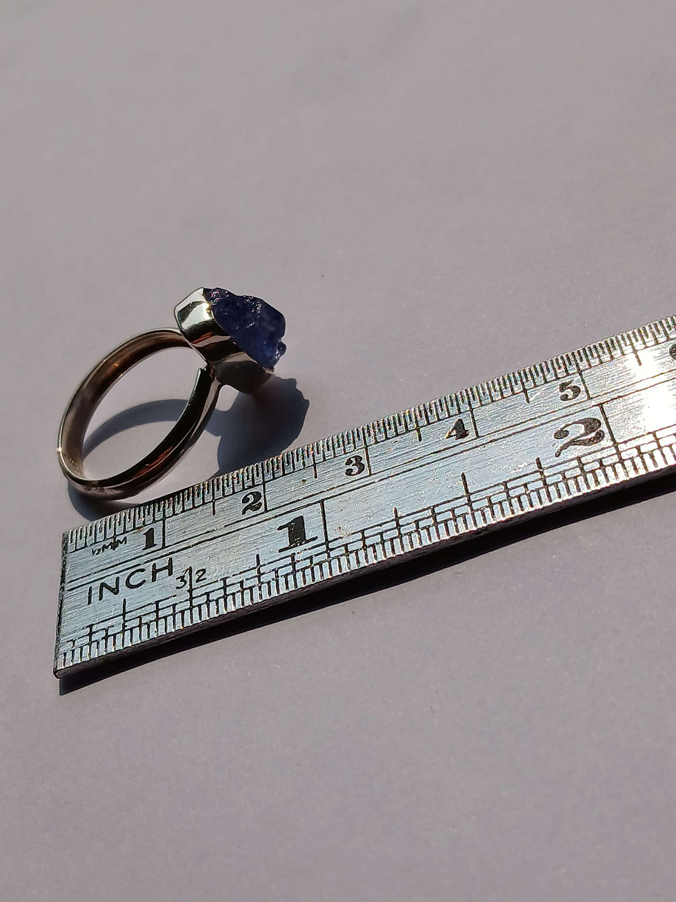 Thumbnail: 12.65ct Raw Tanzanite Ring size M