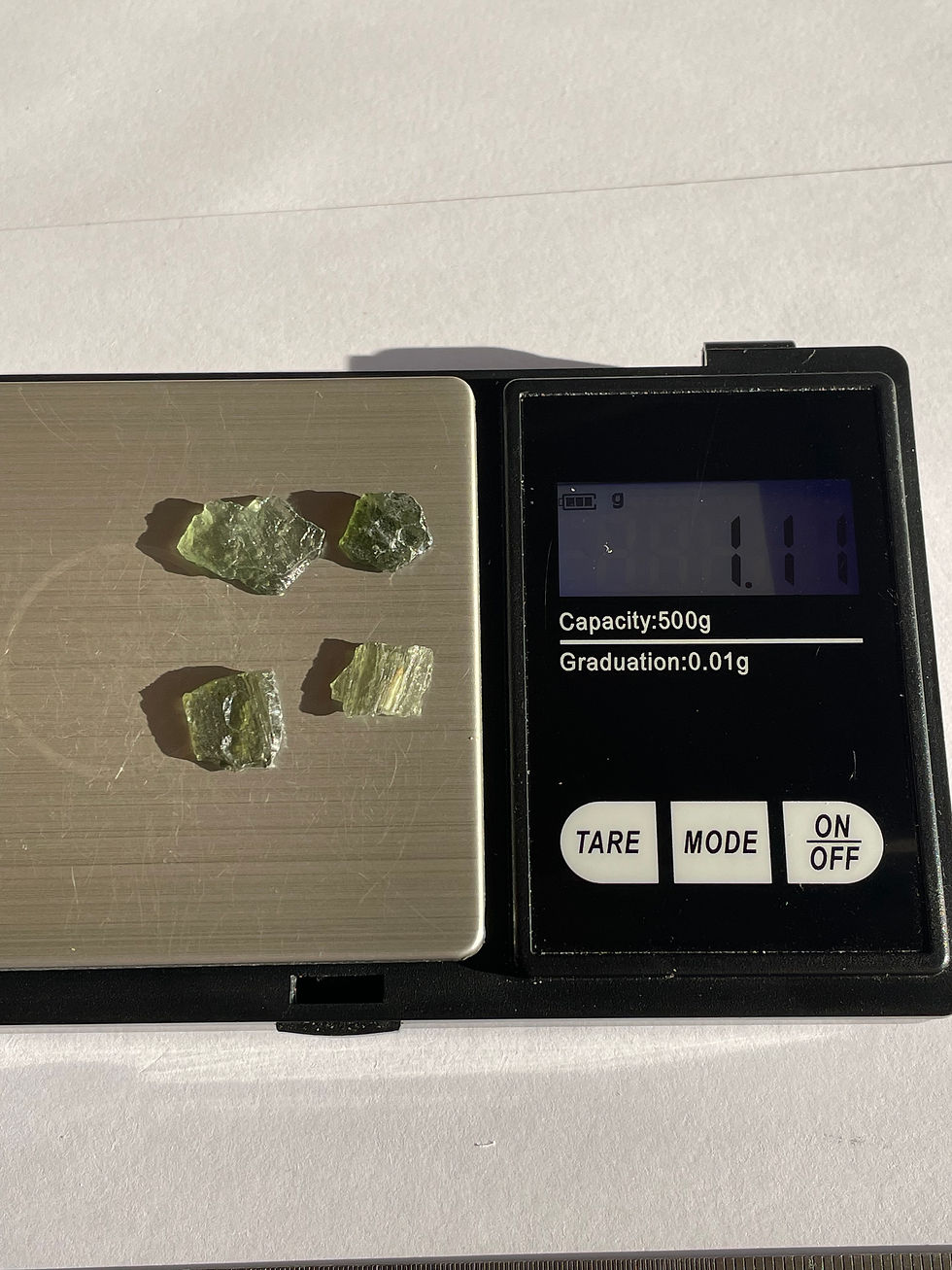 Thumbnail: 1.11g Moldavite Lot