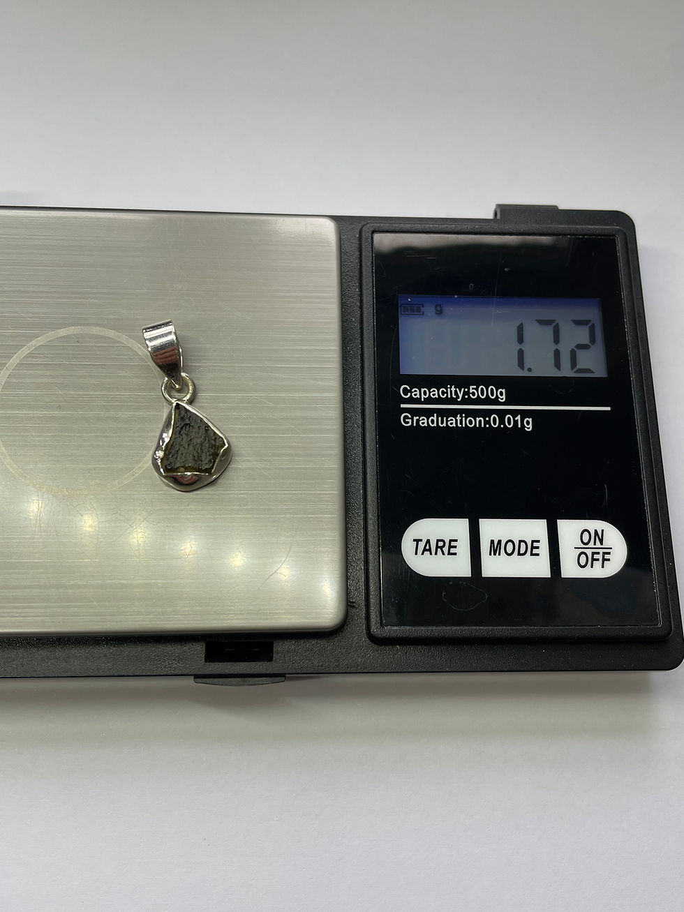Thumbnail: 1.75g Moldavite and Silver Pendant 
