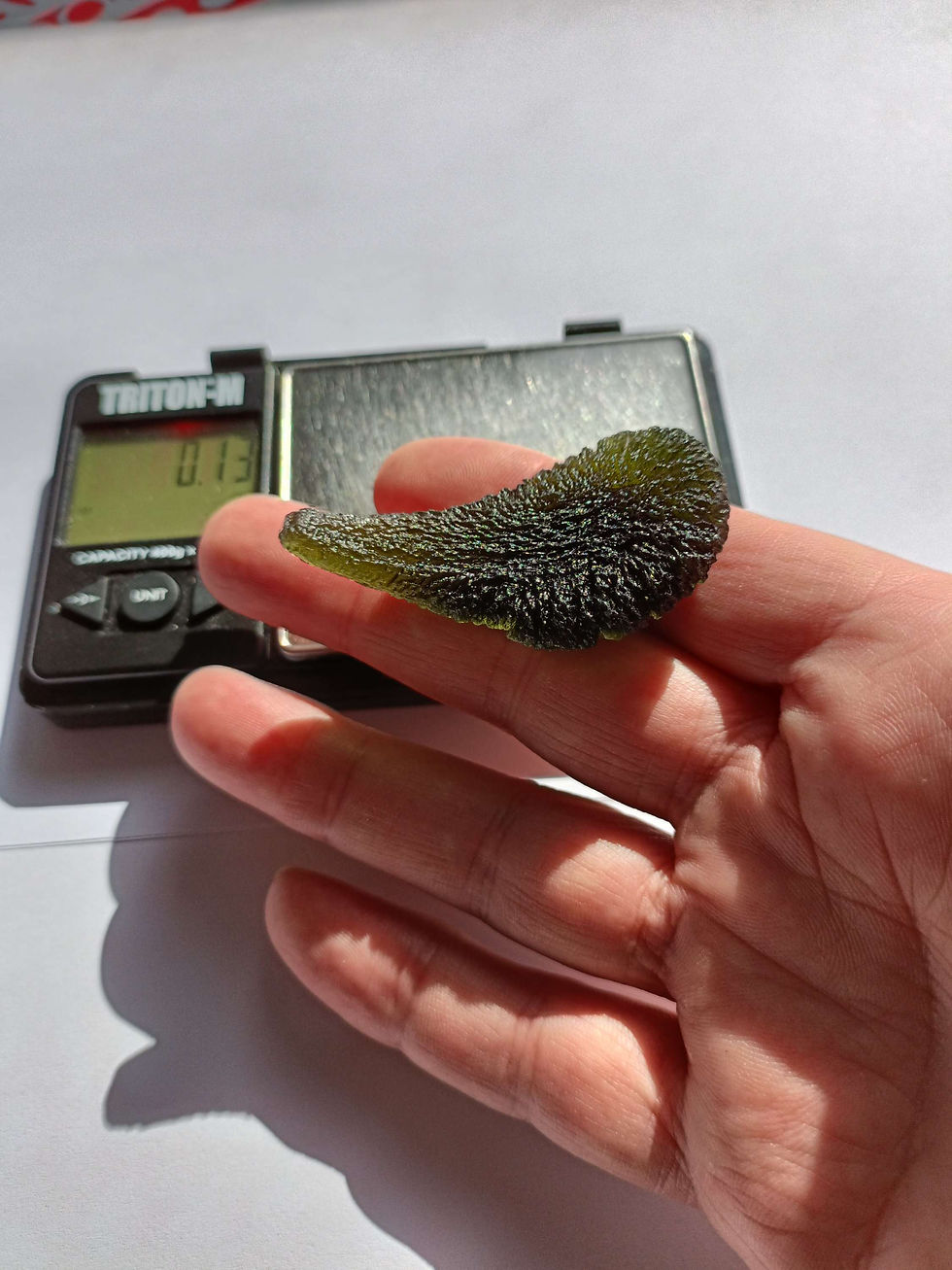 Thumbnail: 17.04g Chlum Moldavite Drop Shape 