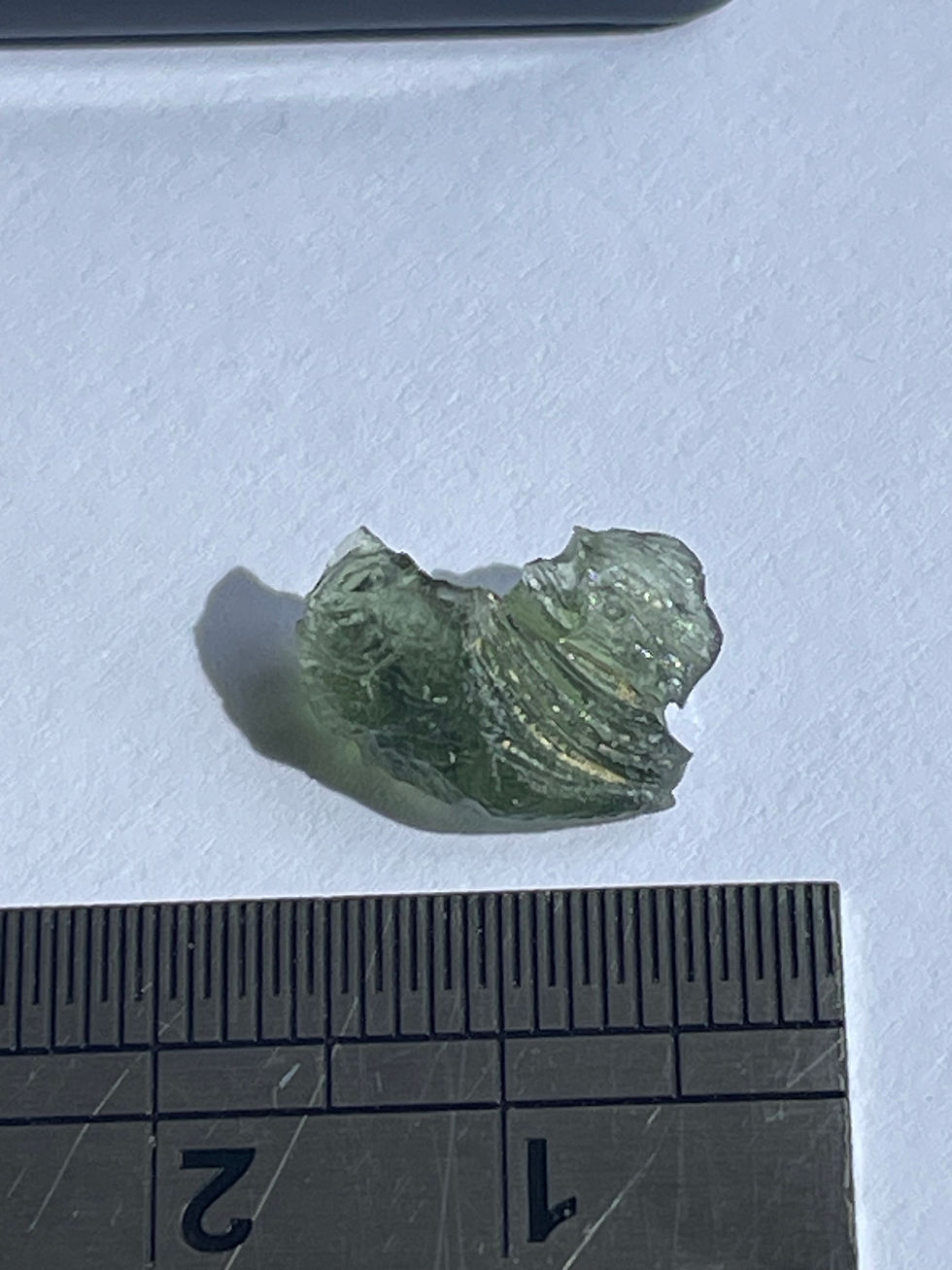 Thumbnail: 0.52g Cheb Oblina Moldavite 
