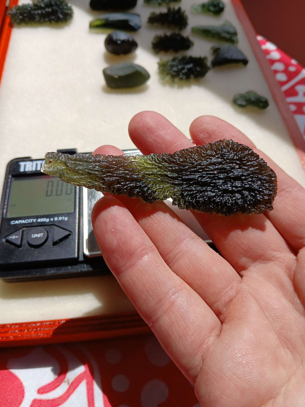 Thumbnail: 22.9g Marousek field moldavite 