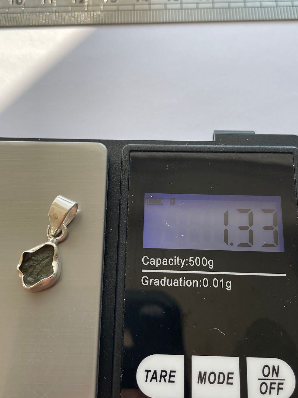 Thumbnail: 1.33g Moldavite Pendant 